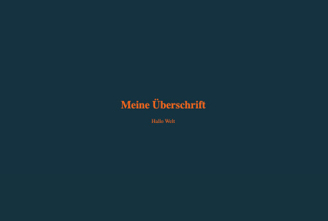 Ausgelagerte CSS-Datei und farbige Darstellung