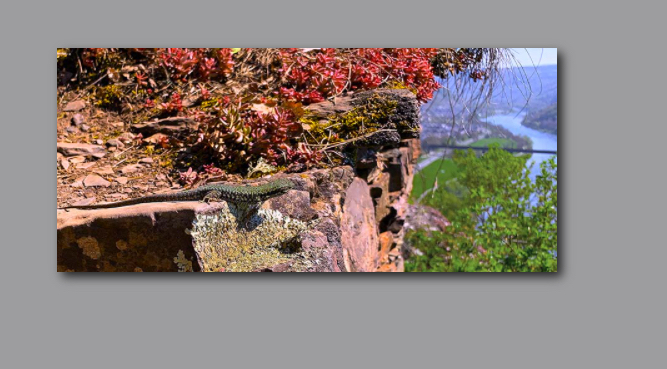 Bild in Ebene mit Schatten