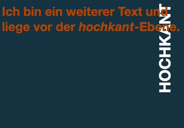 Ebenen in richtiger Reihenfolge